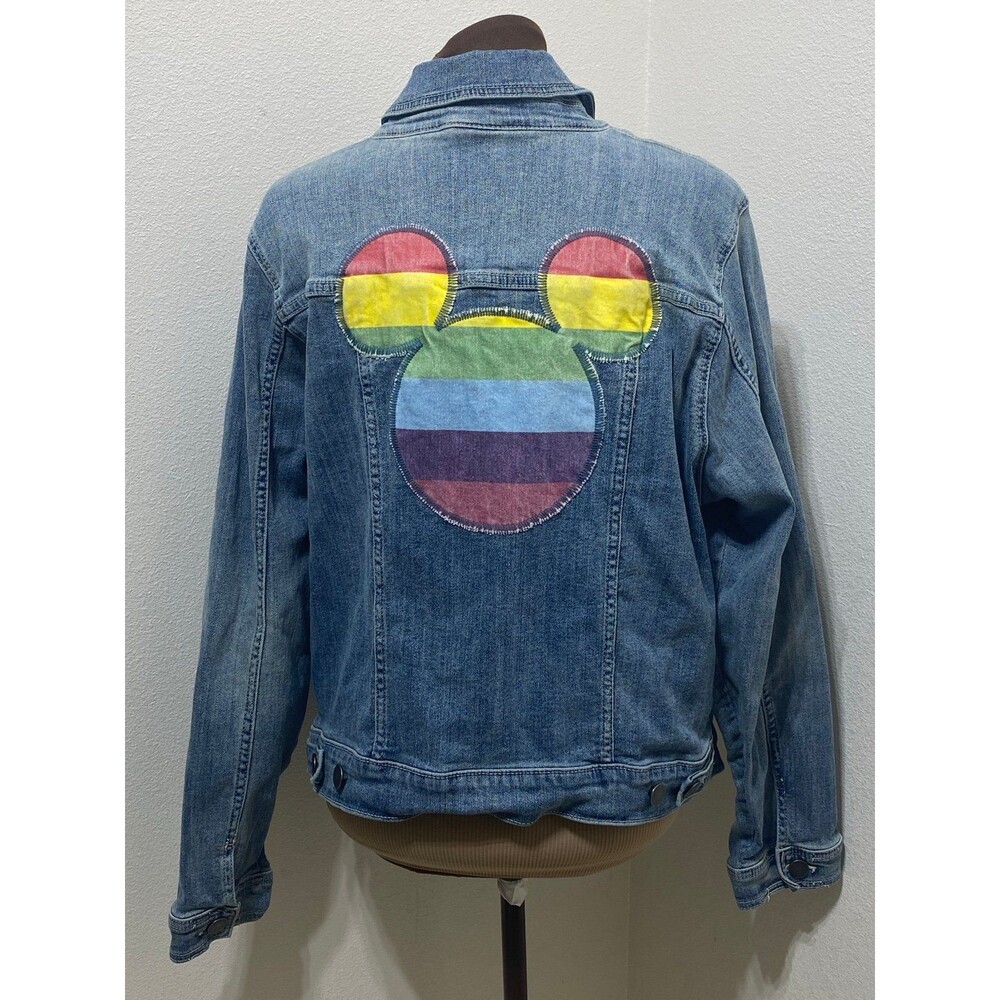 Torrid Disney Mickey Mouse Rainbow Denim
Jacket - Medium Wash Size 3 XL (3)